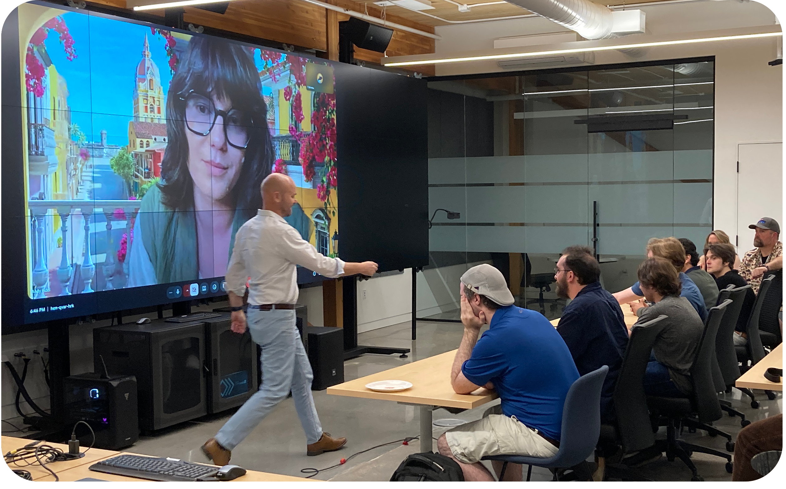 Andy Fidel presenting virtually at NWAXR